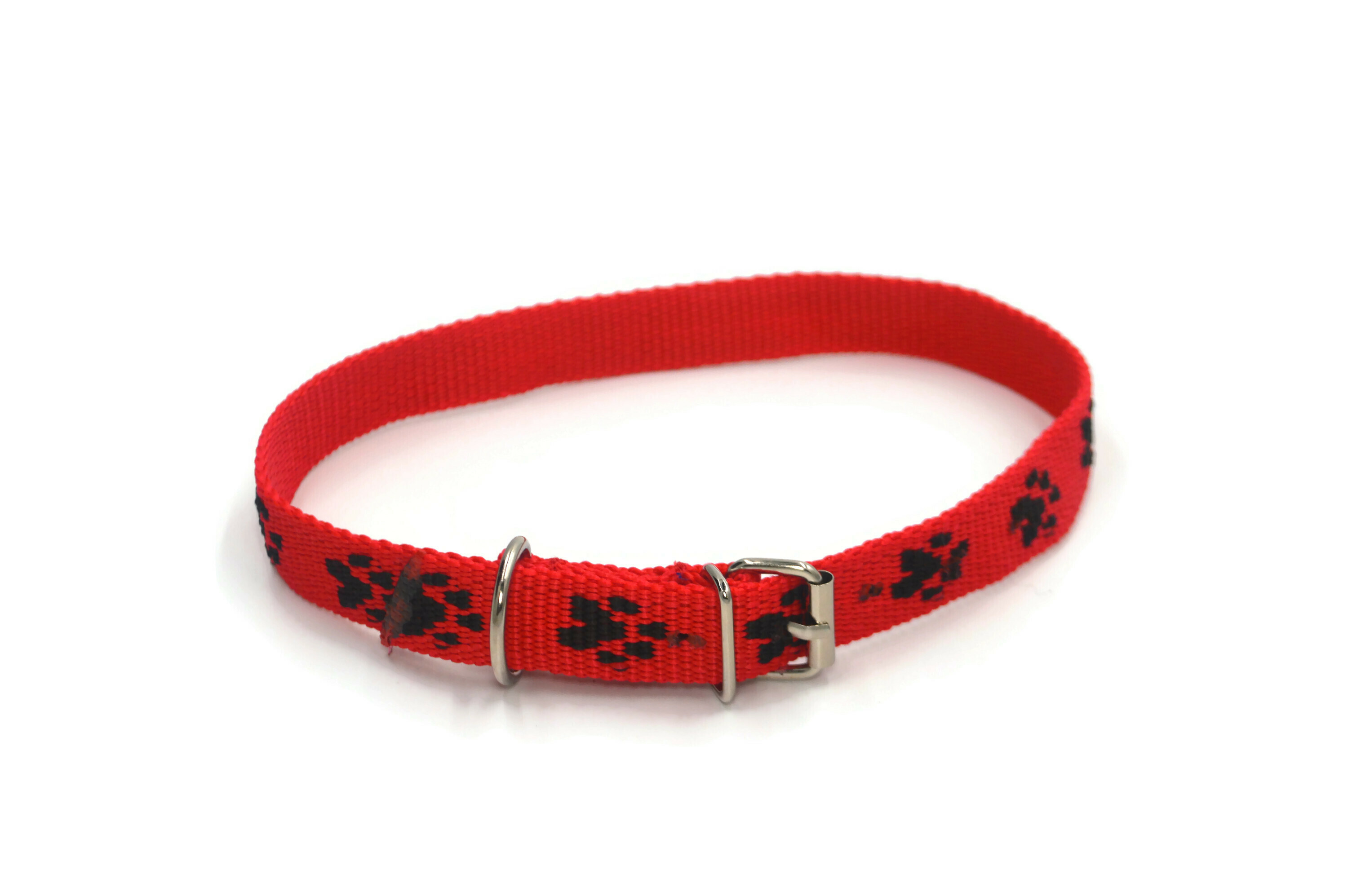Obroża dla psa łapki metał 20mm/43-51cm