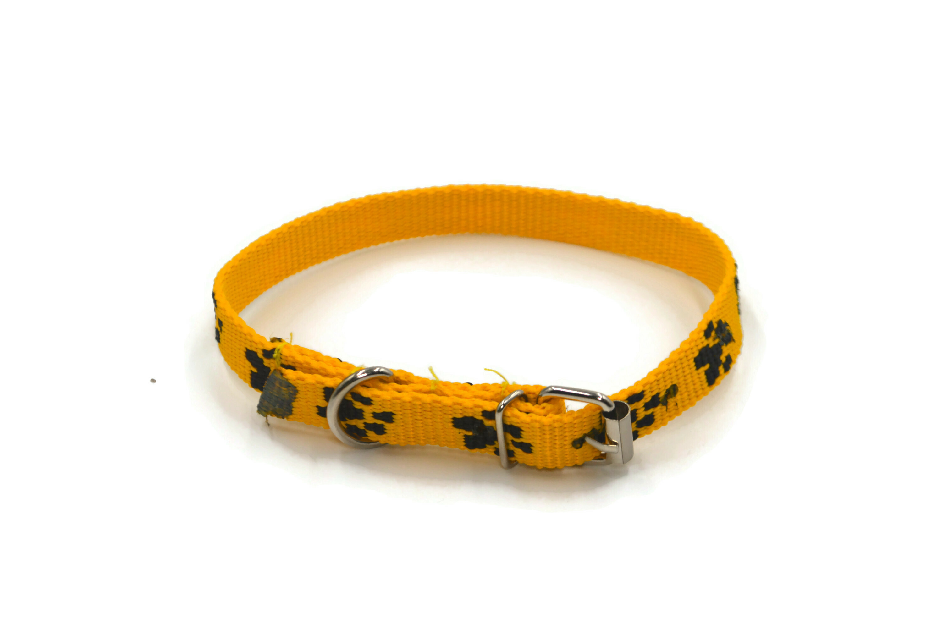 Obroża dla psa łapki metal 15mm/30-41cm