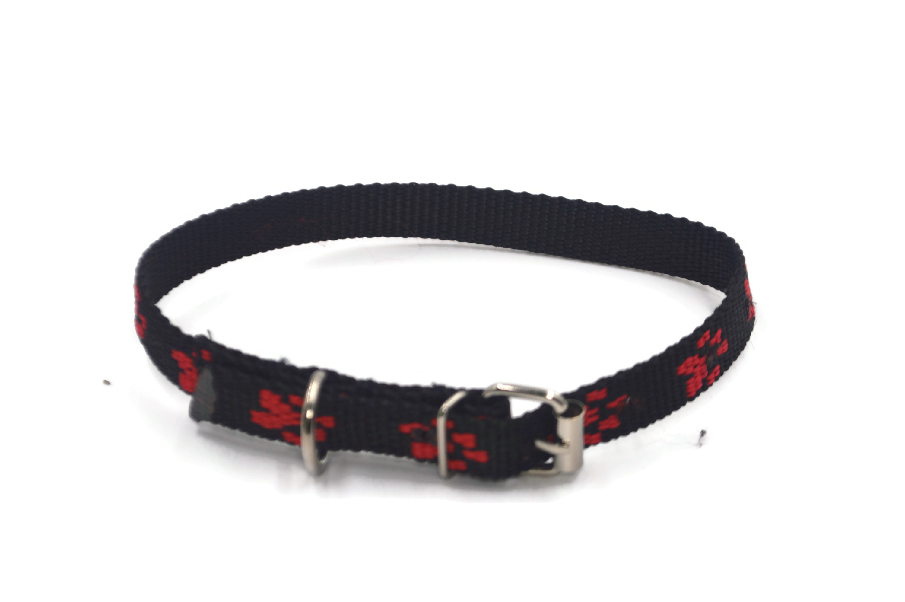 Obroża dla psa łapki metal 15mm/30-41cm