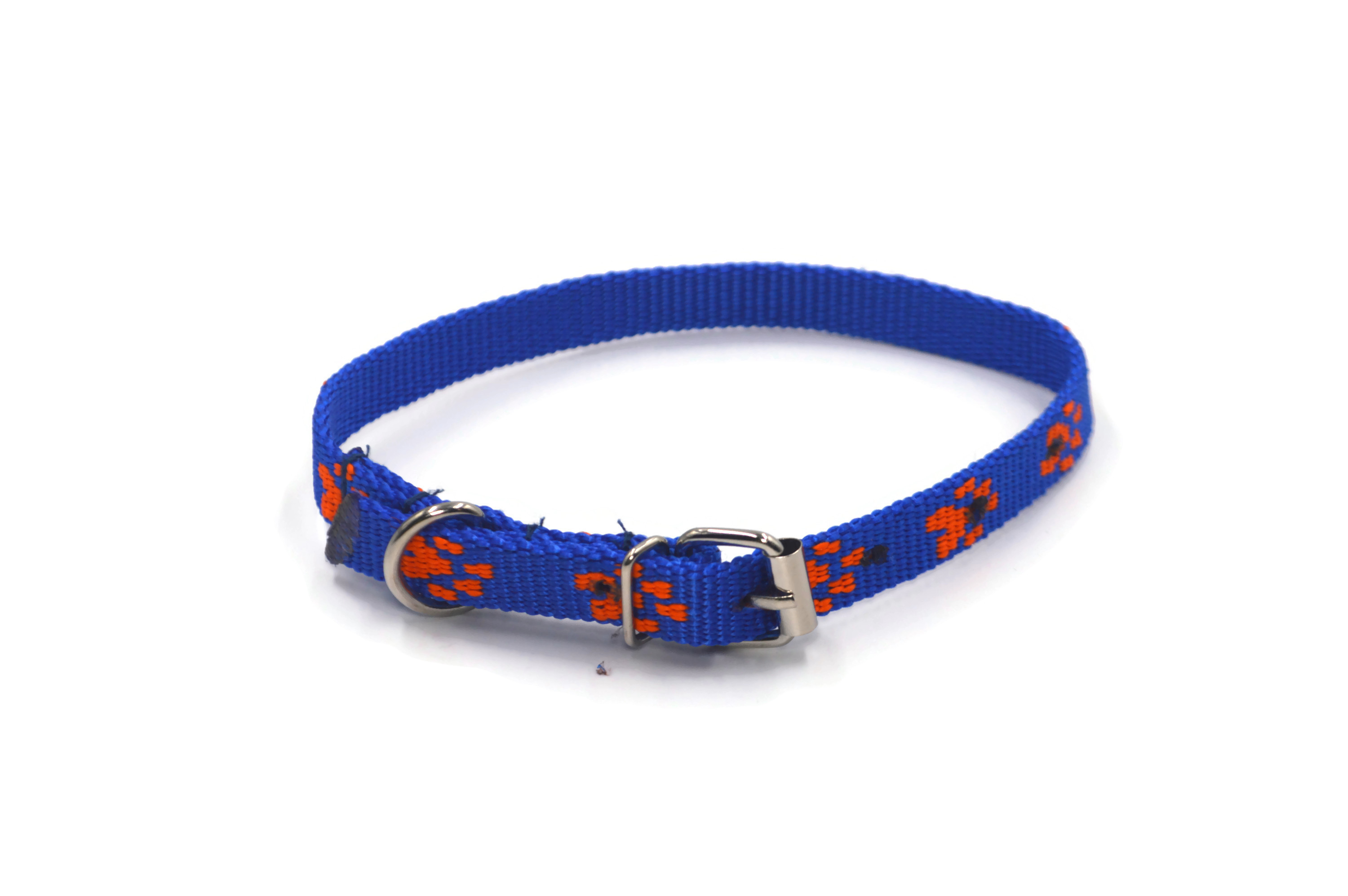 Obroża dla psa łapki metal 15mm/30-41cm