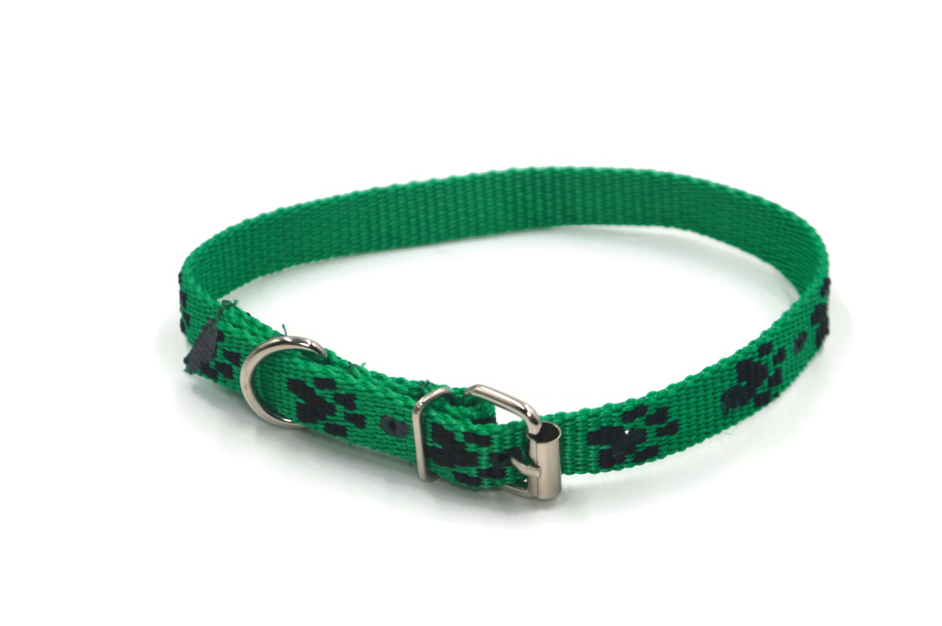 Obroża dla psa łapki metal 15mm/30-41cm