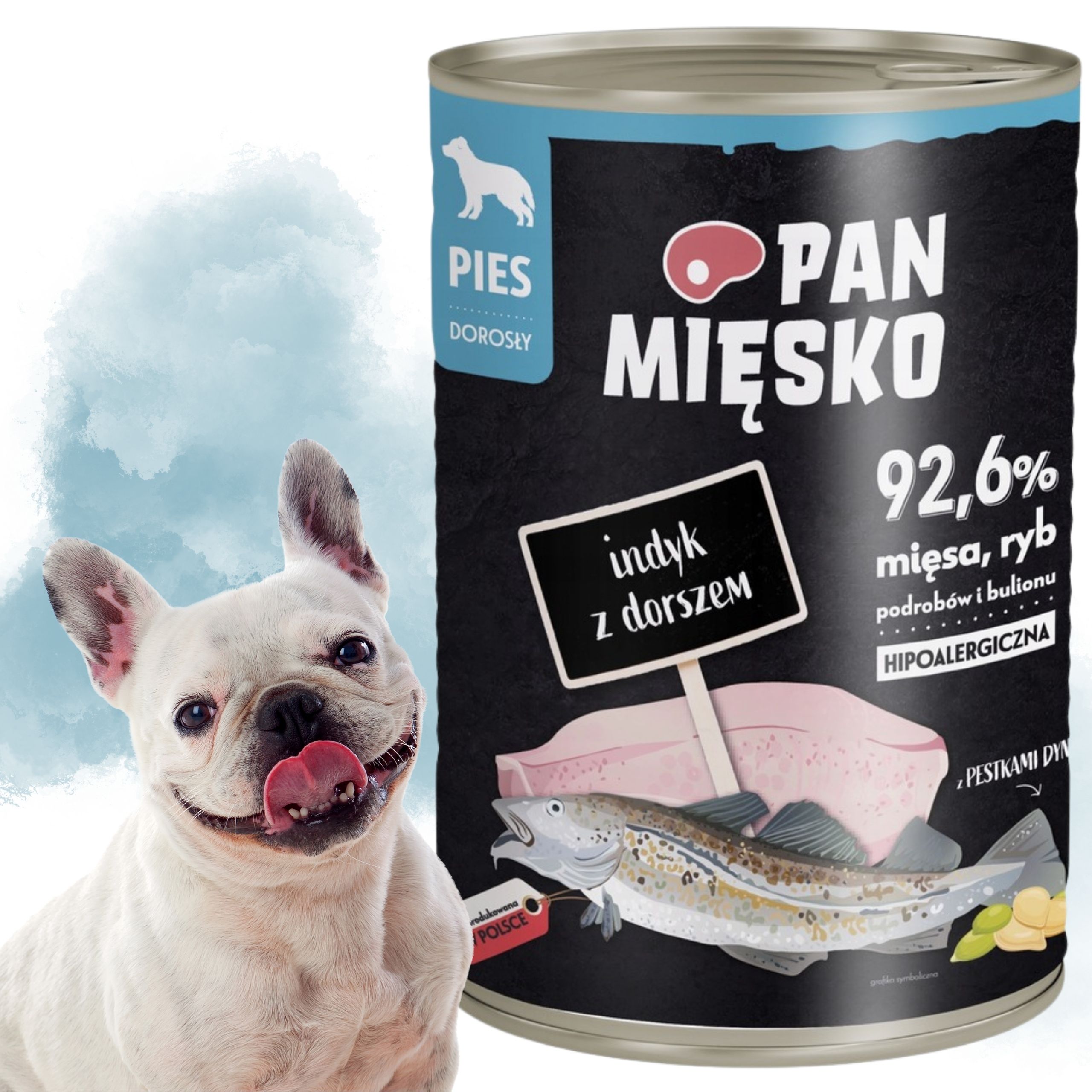 Pan Miesko Karma mokra dla psa Indyk z dorszem ( dorosly ) 400 g