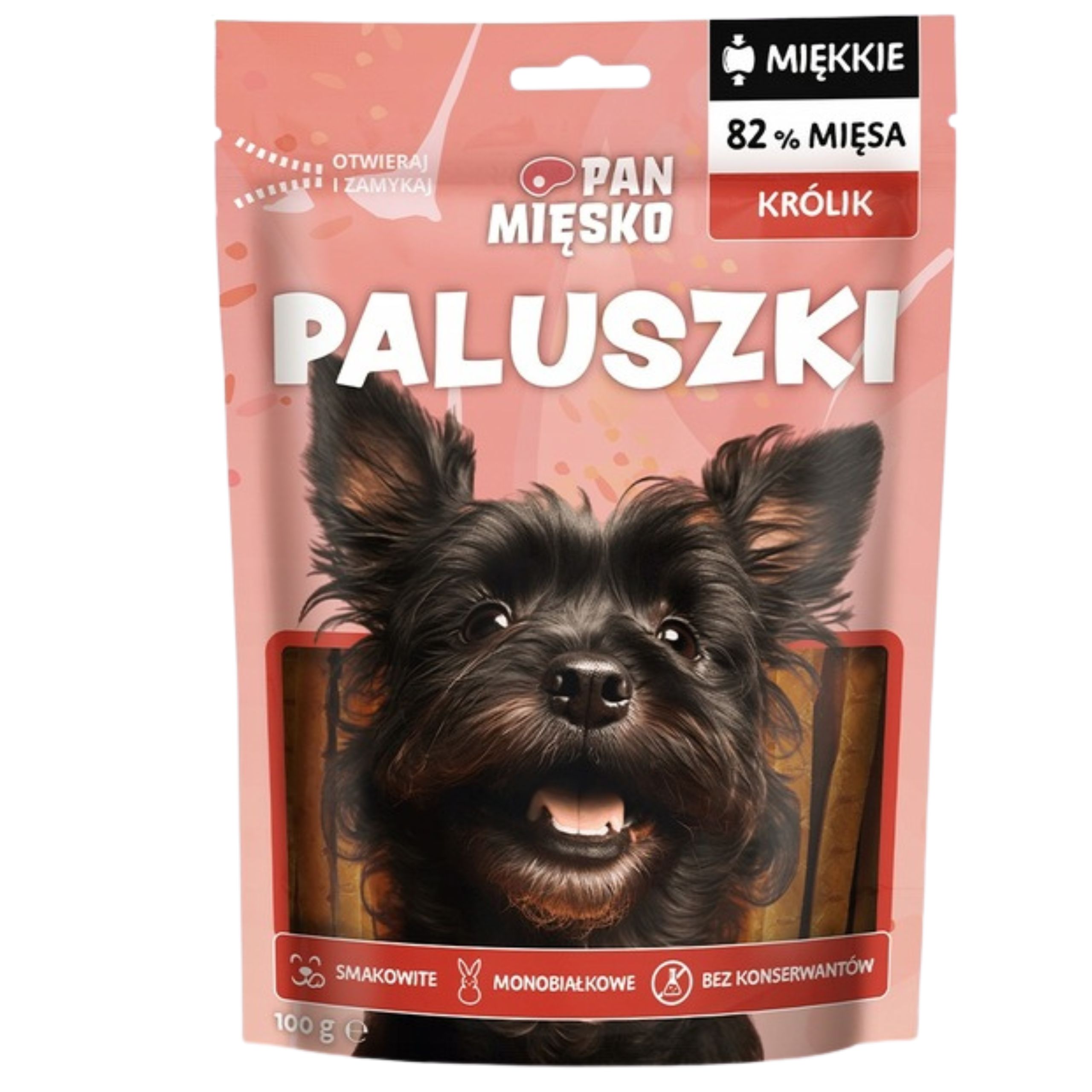 Przysmaki dla psa Paluszki Królik Pan Mięsko 100g monobiałkowe smakołyki