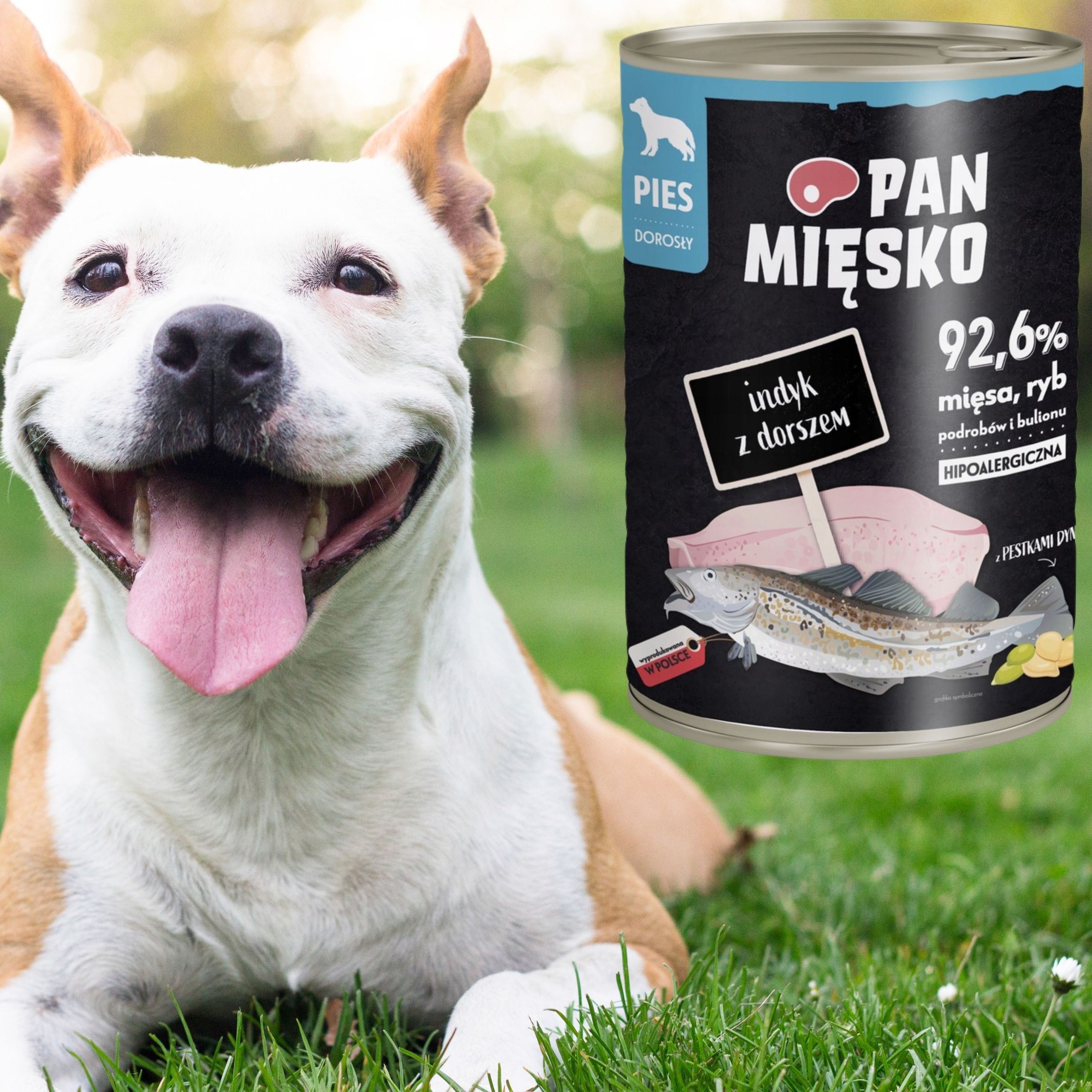 Pan Miesko Karma mokra dla psa Indyk z dorszem ( dorosly ) 400 g