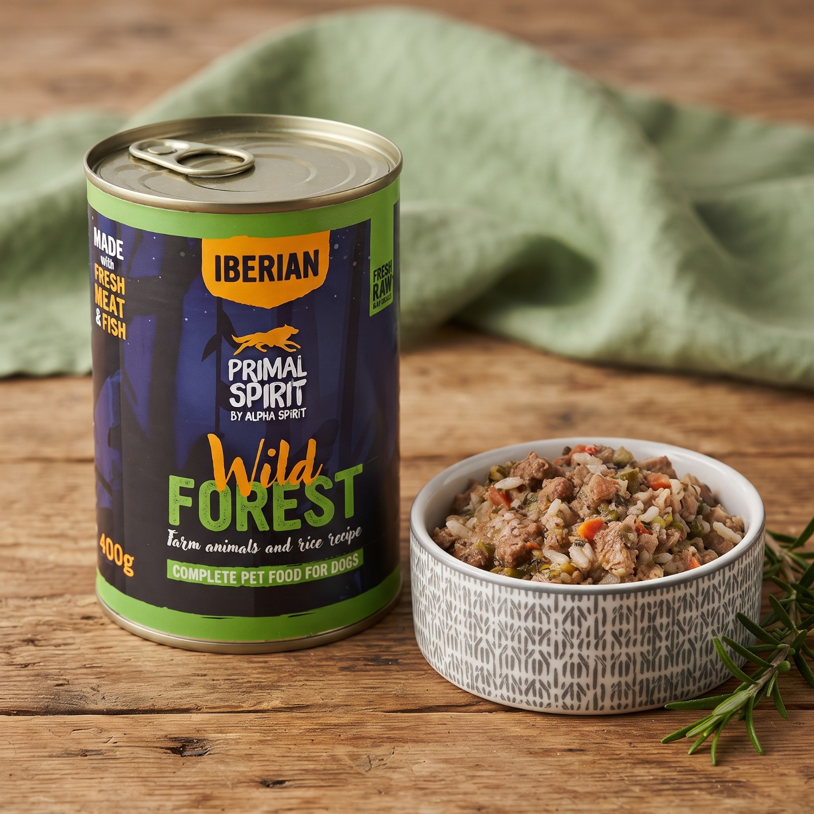 Mokra karma dla psa Primal Spirit Iberian Wild Forest dorosły 400g indyk