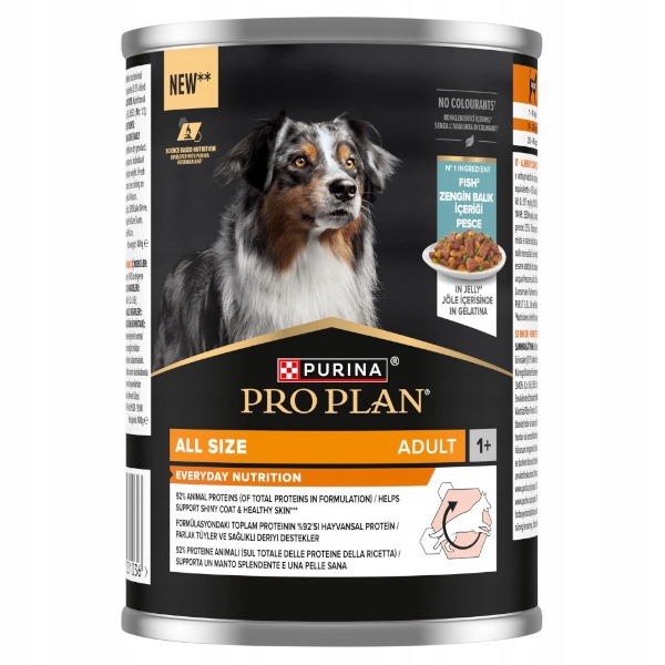 Mokra karma dla psa Purina PRO PLAN ALL SIZE ADULT DOG WET Ryba zestaw 2+1