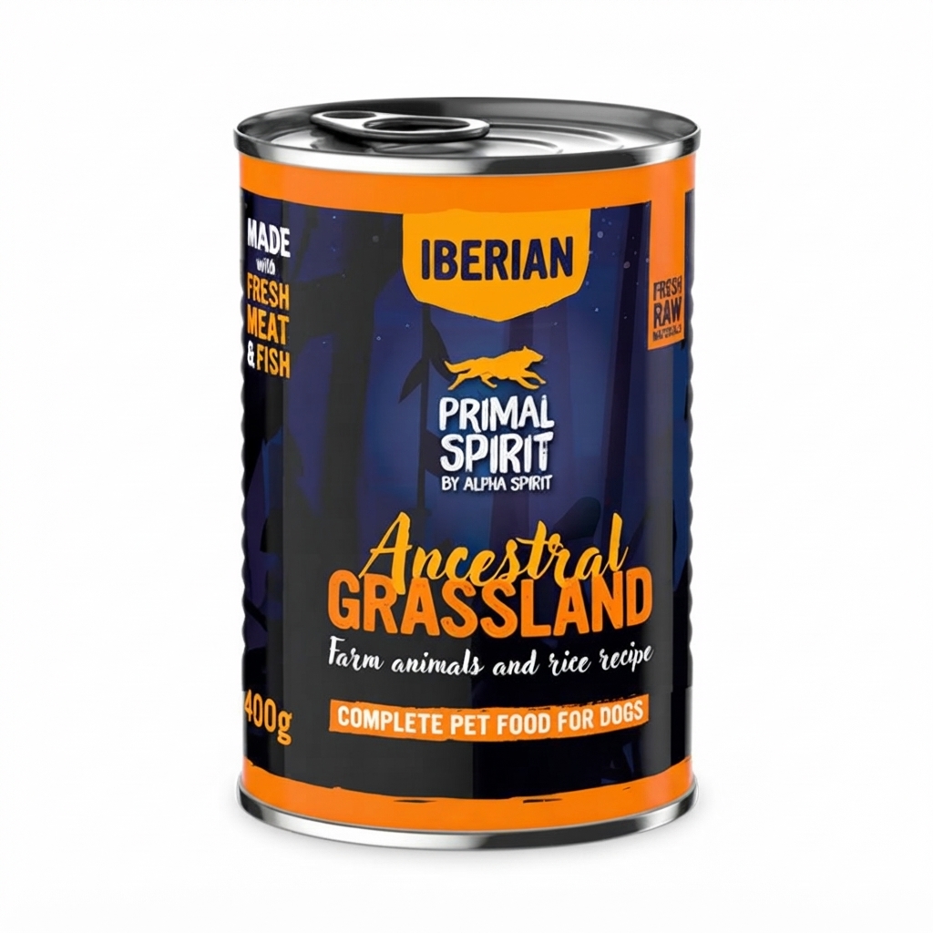 Mokra karma dla psa Primal Spirit Iberian Ancestral Grassland 400g natural