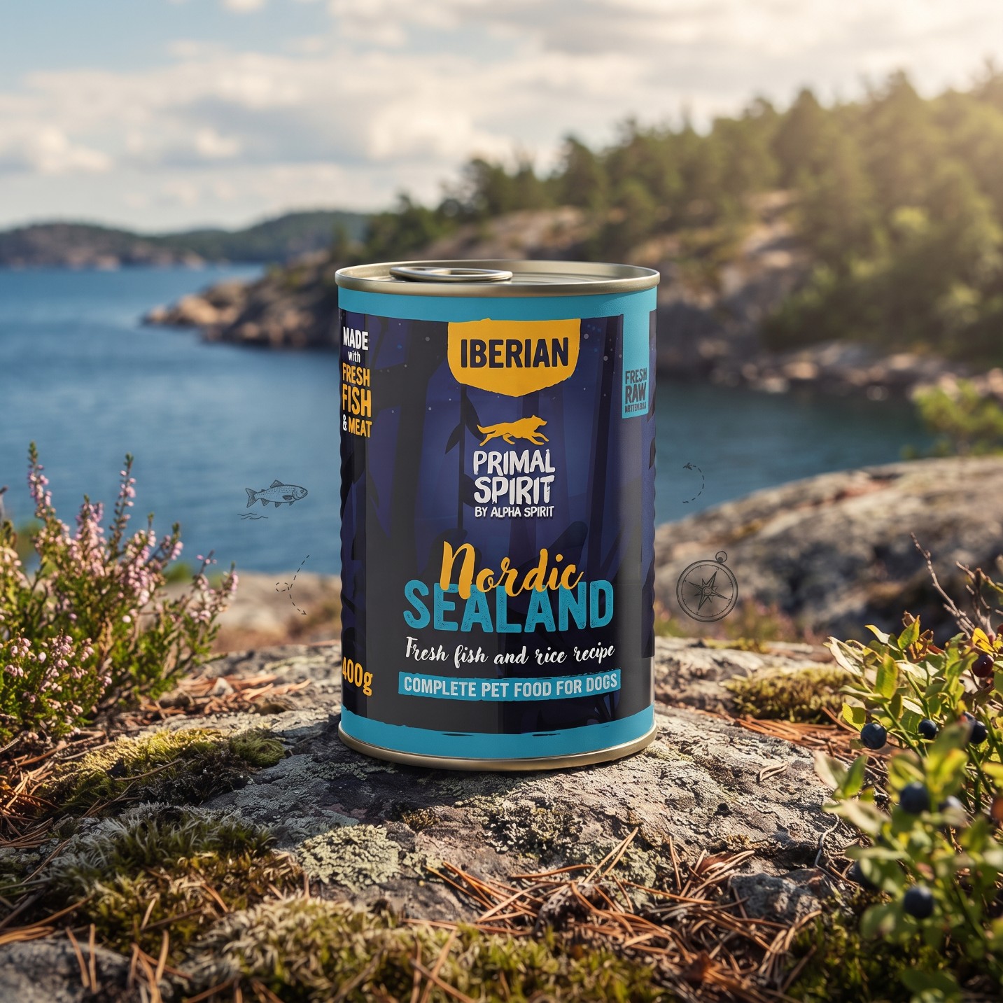 Mokra Karma dla psa Primal Spirit Iberian Nordic Sealand 400g z rybą