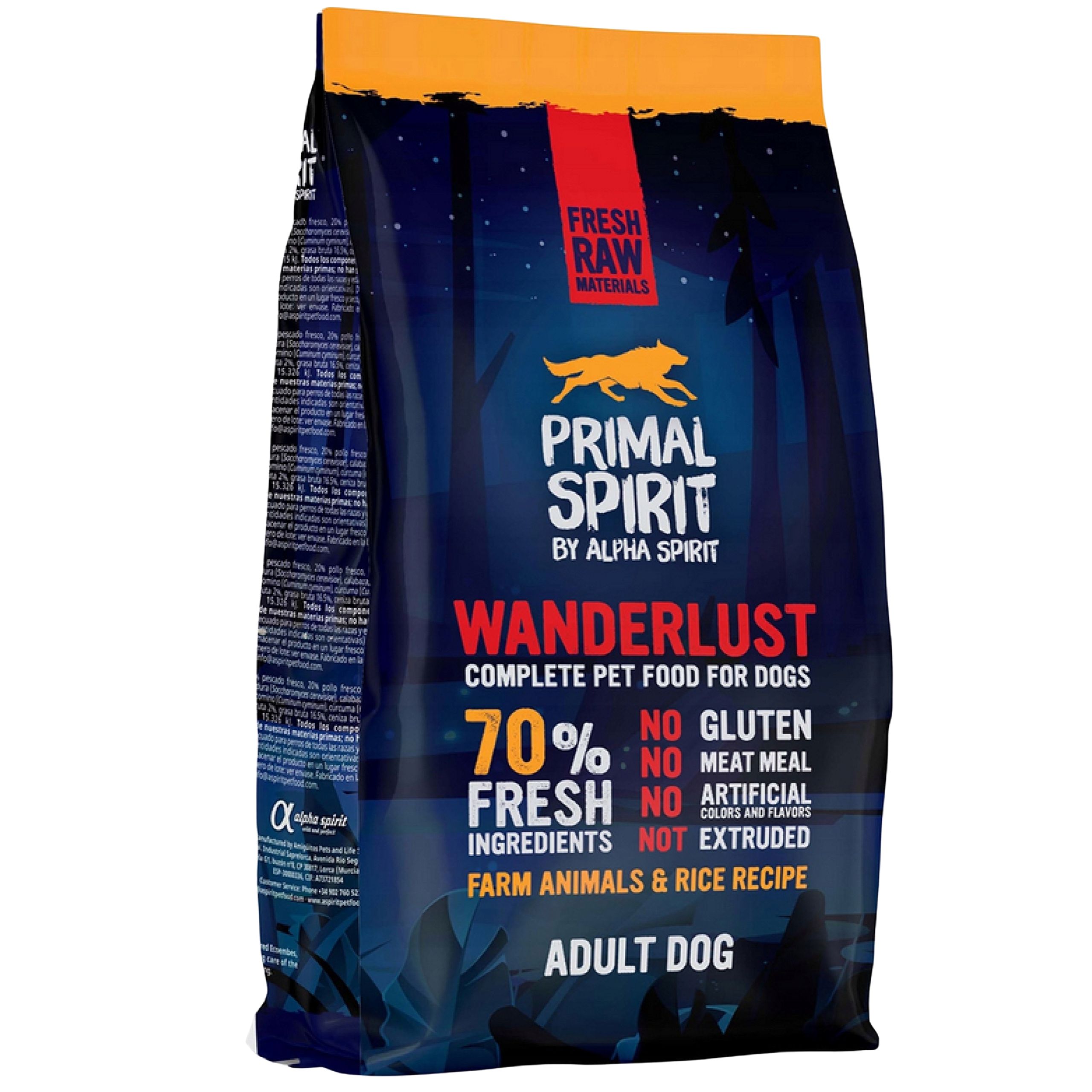 Sucha karma dla psa Primal Spirit Wanderlust ryby z kurczakiem 1kg bez zbóż