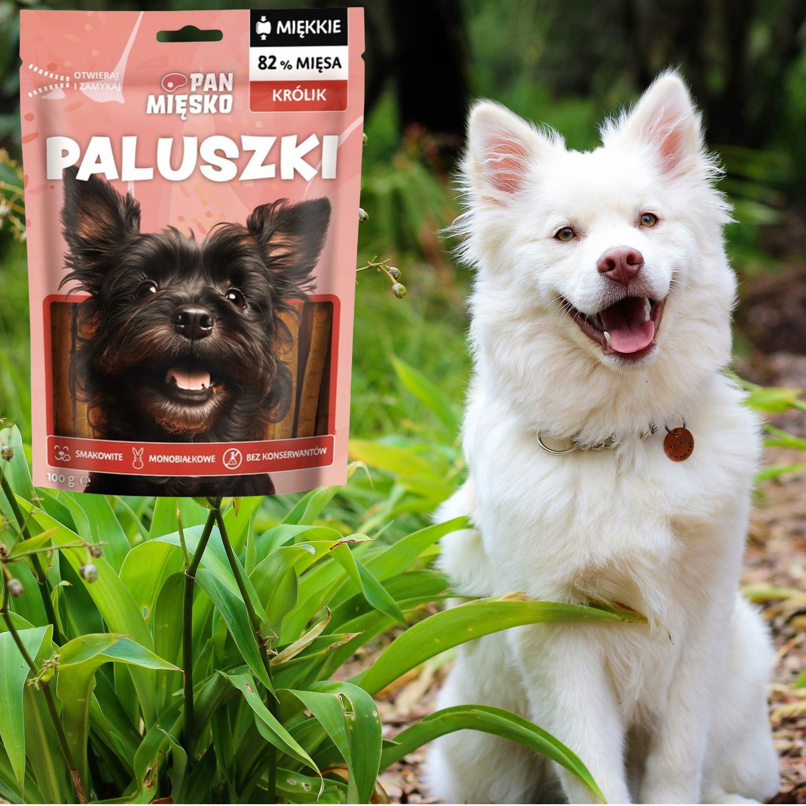 Przysmaki dla psa Paluszki Królik Pan Mięsko 100g monobiałkowe smakołyki