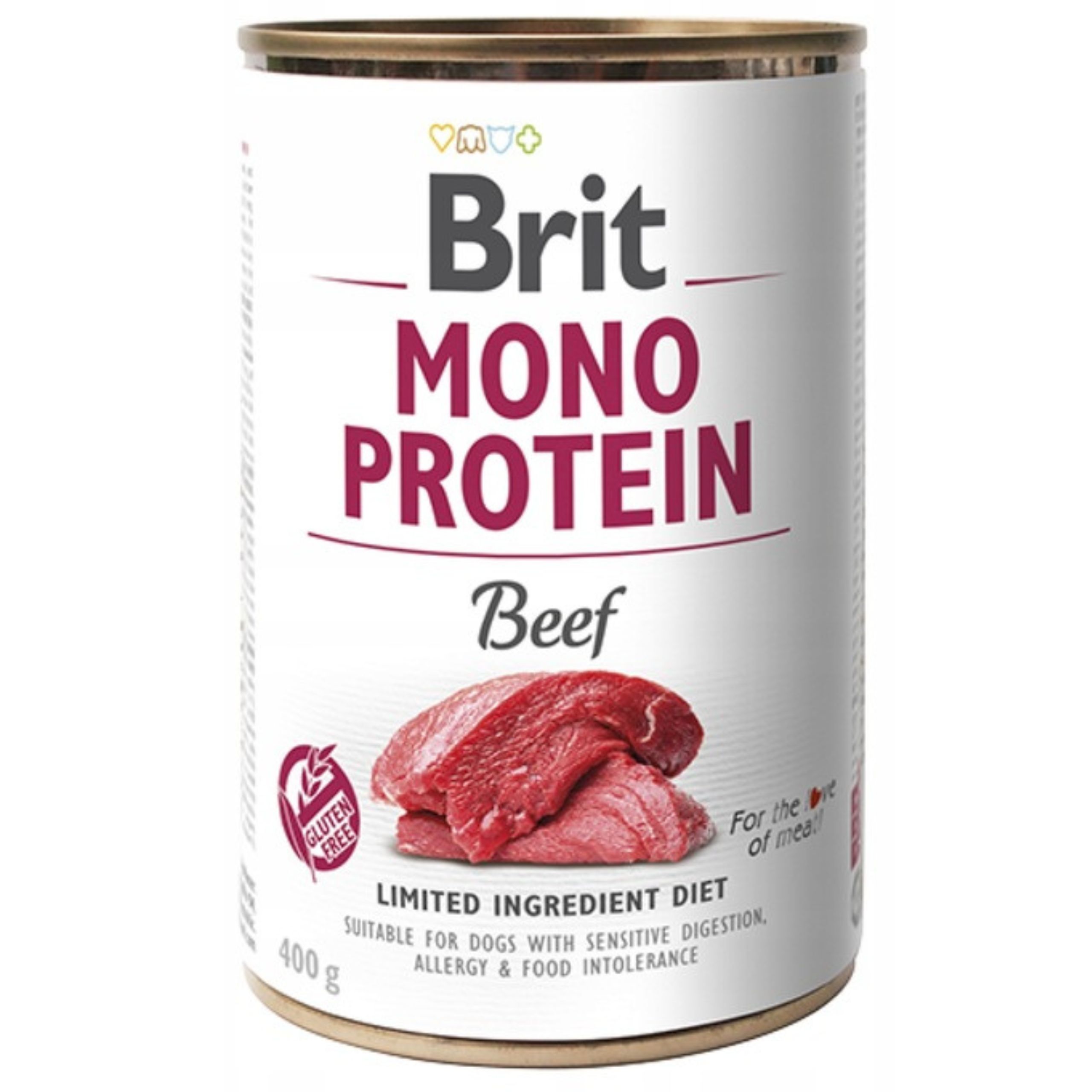 MOKRA KARMA DLA PSA BRIT MONO PROTEIN BEEF 400 G WOŁOWINA WYSOKOBIAŁKOWA