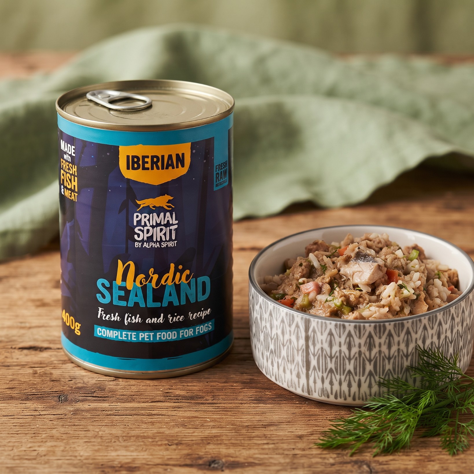 Mokra Karma dla psa Primal Spirit Iberian Nordic Sealand 400g z rybą