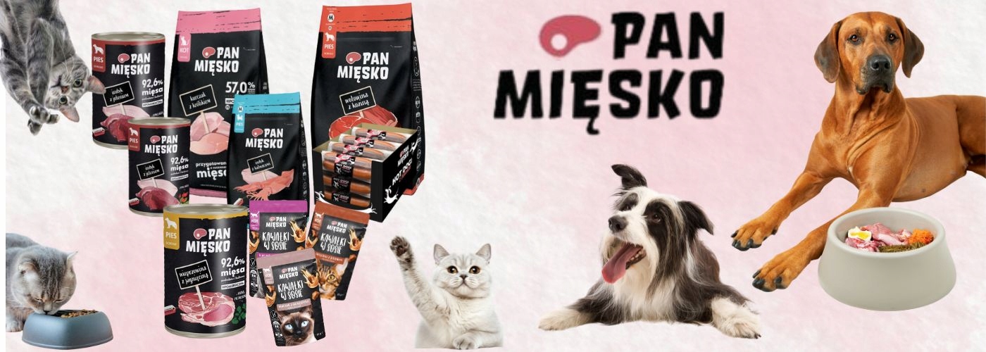 Sucha karma dla psa Cielęcina przepiórka Pan Mięsko alergia szczenię L 3 kg