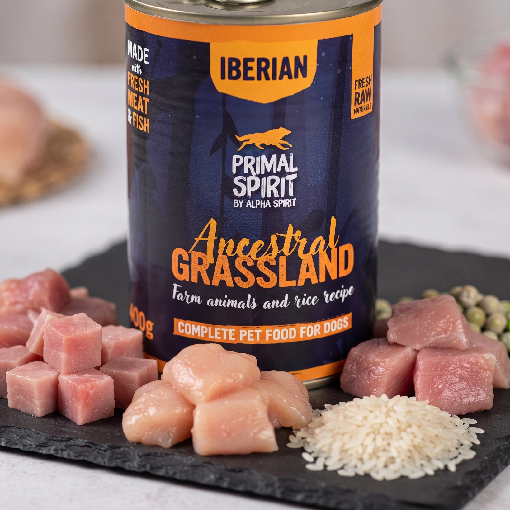 Mokra karma dla psa Primal Spirit Iberian Ancestral Grassland 400g natural