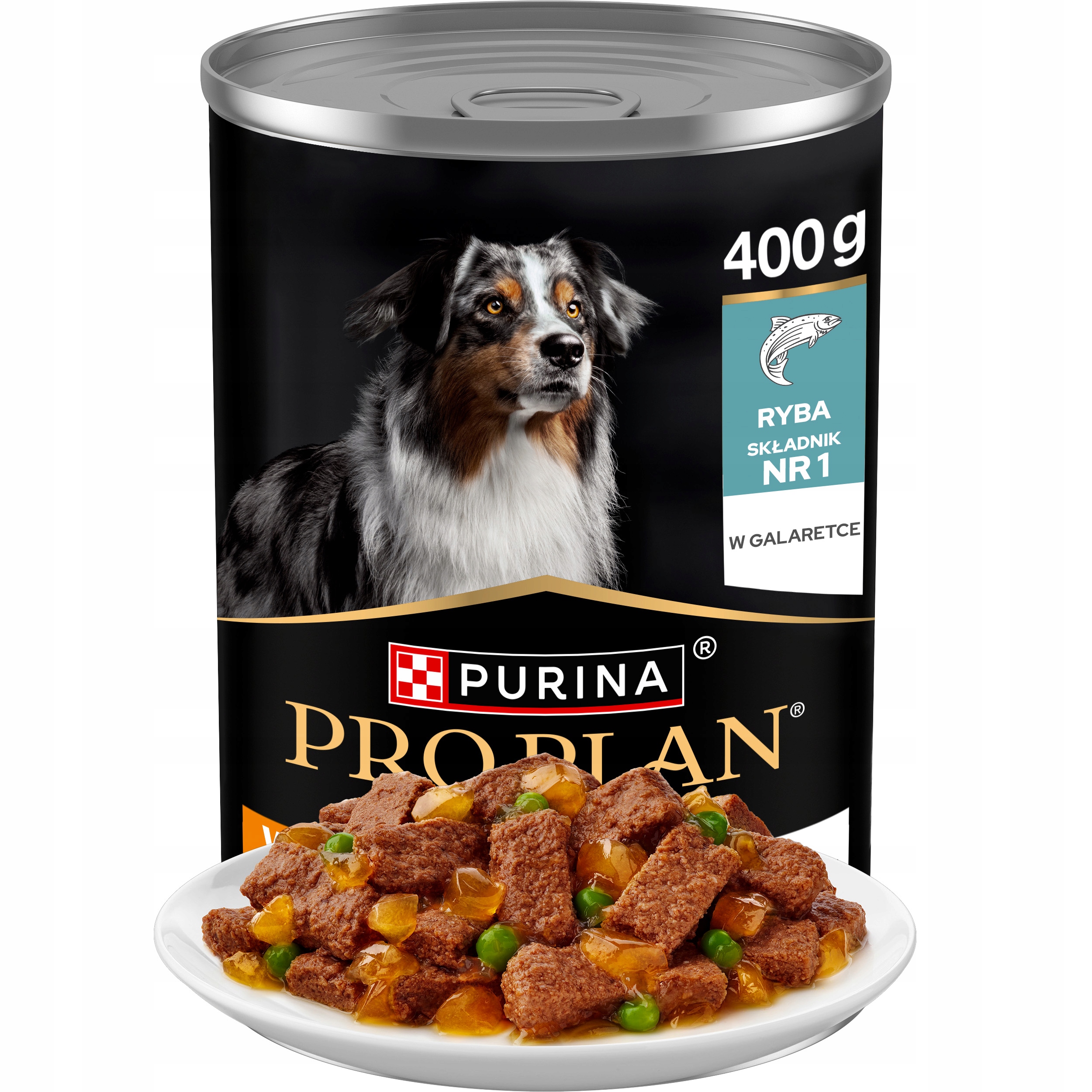 Mokra karma dla psa Purina PRO PLAN ALL SIZE ADULT DOG WET Ryba zestaw 2+1