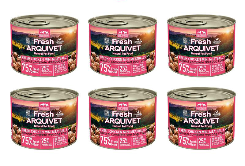 Arquivet Fresh MINI klopsiki z kurczaka w sosie 6x200g