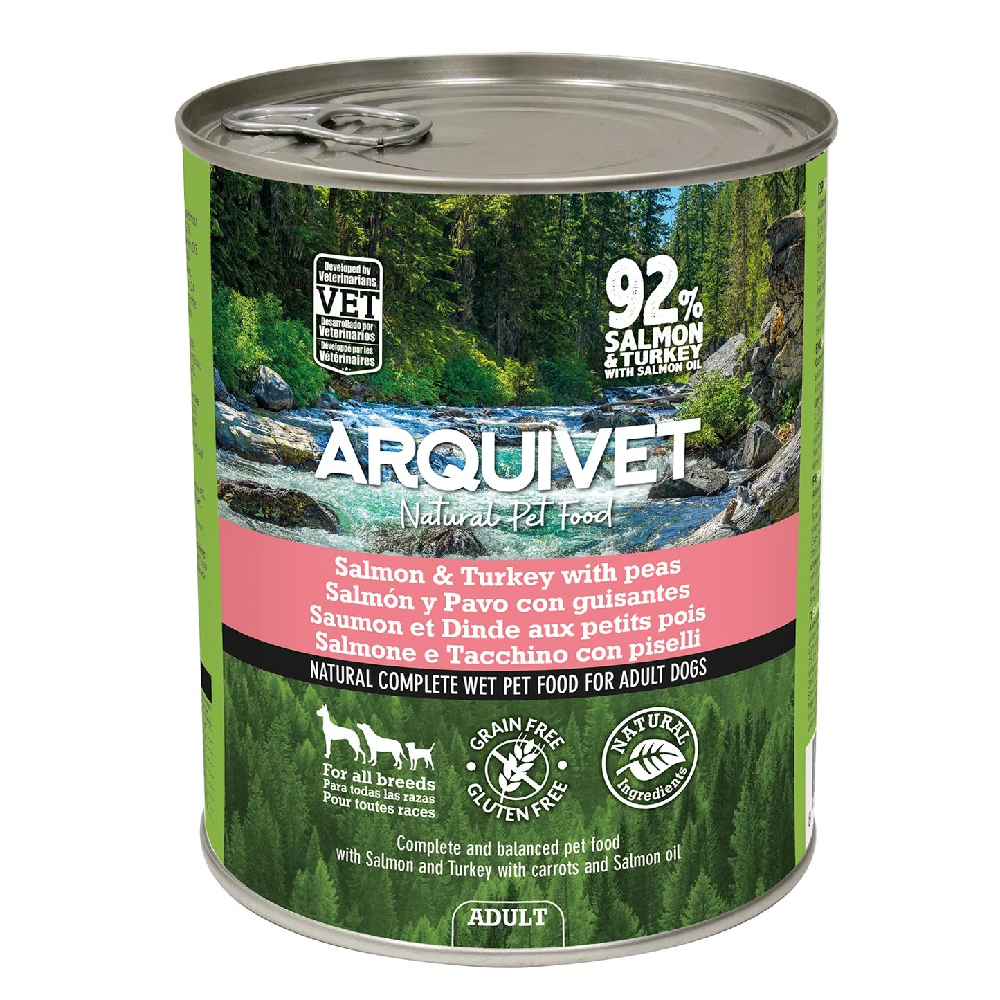 ARQUIVET mokra karma dla psa z łososiem i indykiem 800G