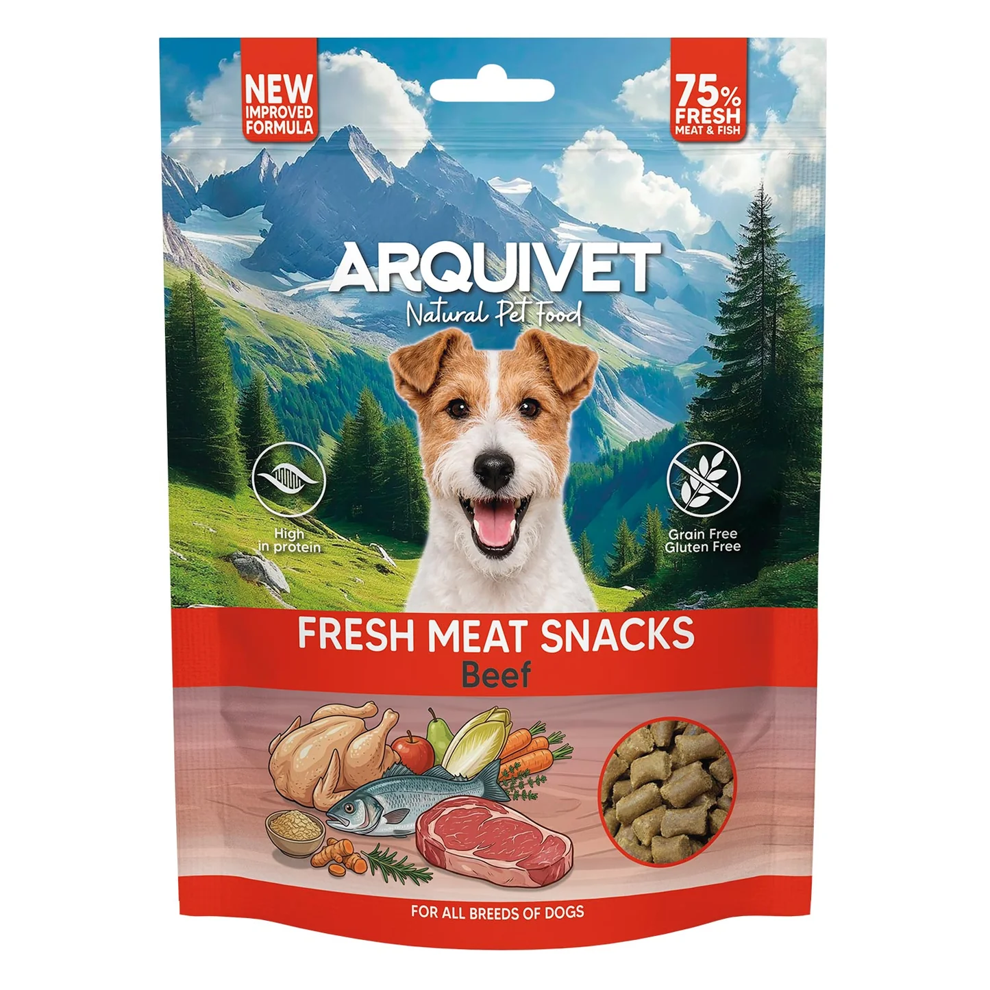 ARQUIVET FRESH półwilgotny przysmak z wołowiną 800g