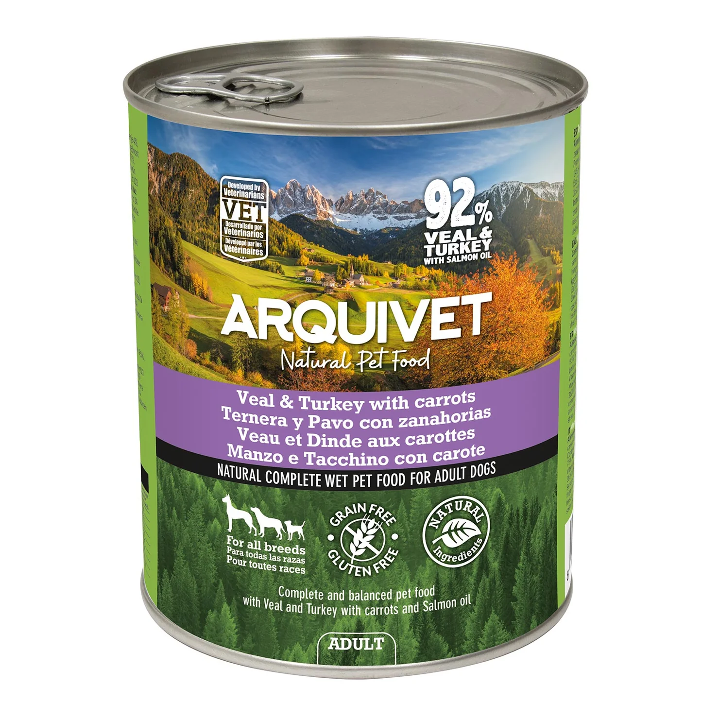 ARQUIVET mokra karma dla psa z cielęciną i indykiem 800g