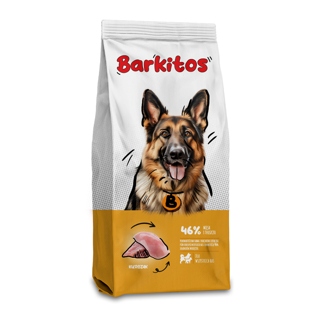 Barkitos Kurczak - pełnoporcjowa karma dla psów dorosłych 18 kg