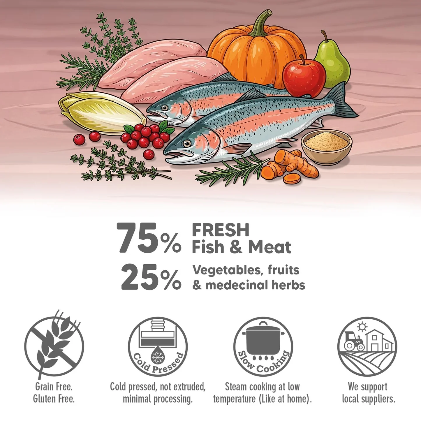 ARQUIVET FRESH półwilgotny przysmak z łososiem 300g