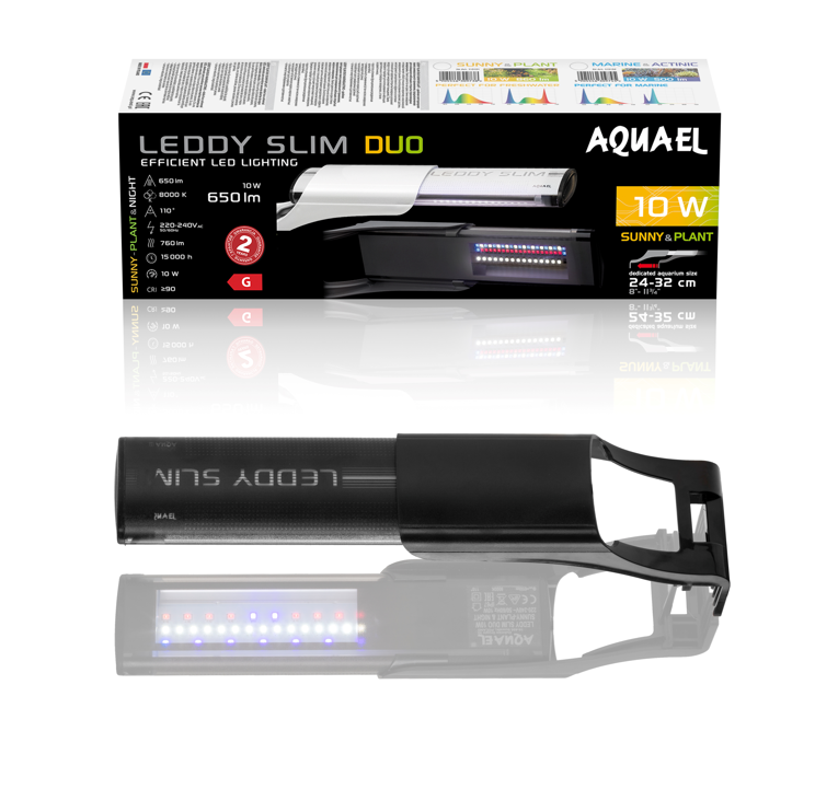 AQUAEL Leddy SlimDuo 10W Sunny Plant&Night Czarne