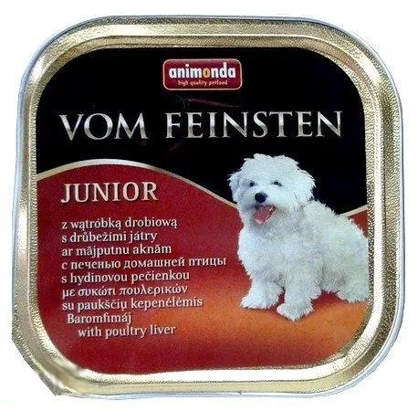 Animonda Dog Vom Feinsten Junior Wątróbka Drobiowa 150g