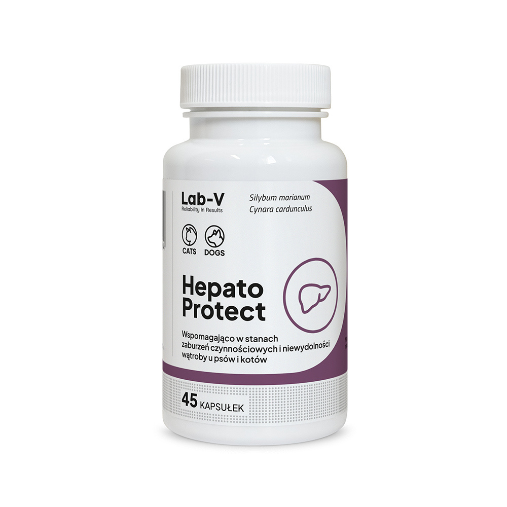 Lab-v Hepato Protect Wspomaganie Funkcji Wątroby Dla Psów I Kotów 45 Kapsułek