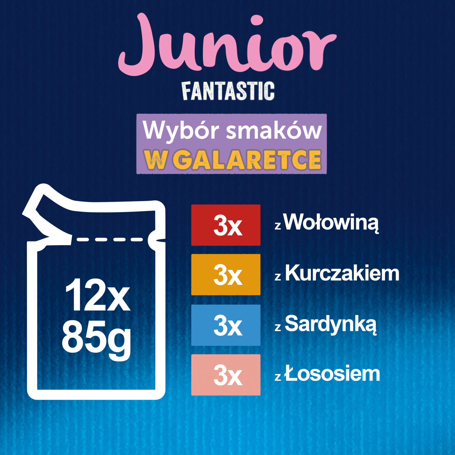 Felix Fantastic Junior W Galaretce 12x85g
