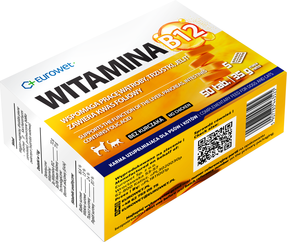 EUROWET Witamina B12 50 Tabl.