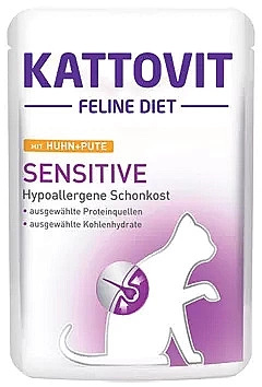 Kattovit Sensitive Kurczak Z Indykiem 85g