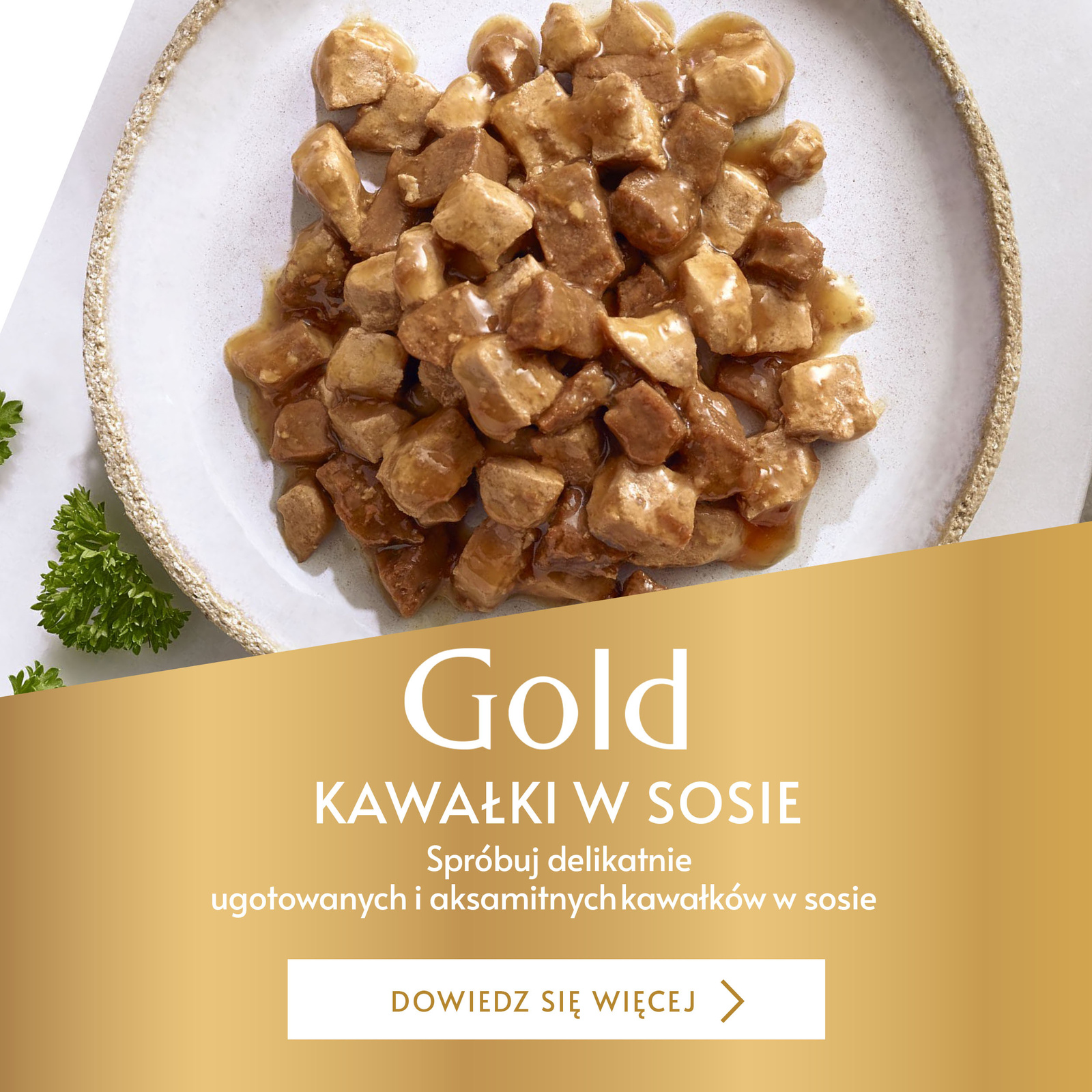 Purina Gourmet Gold Sauce Delight z wołowiną 85g