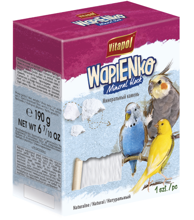Vitapol Kostka Wapienna Naturalna XL Dla Ptaków 190g
