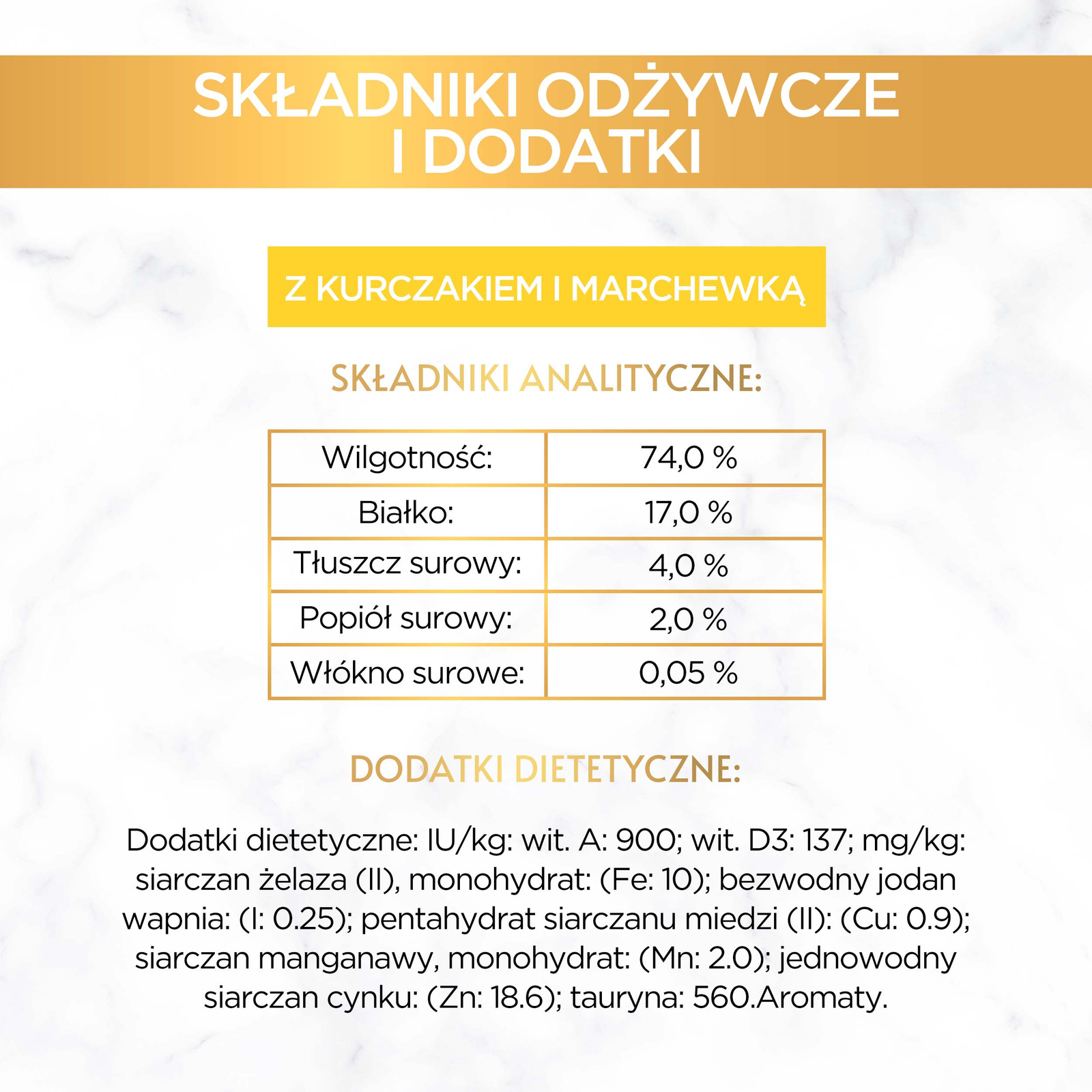Purina Gourmet Gold Savoury Cake z kurczakiem i marchewką 85g