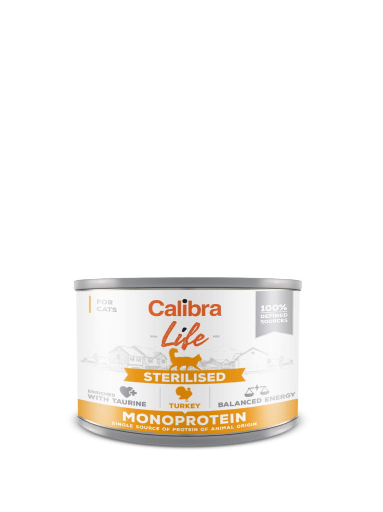 Calibra Cat Life Sterilised Karma Dla Kota Z Indykiem 200g