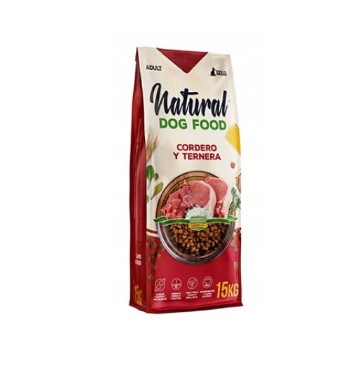 Natural Dog Food Jagnięcina & Cielęcina 15kg. 62% mięsa - Bez kurczaka
