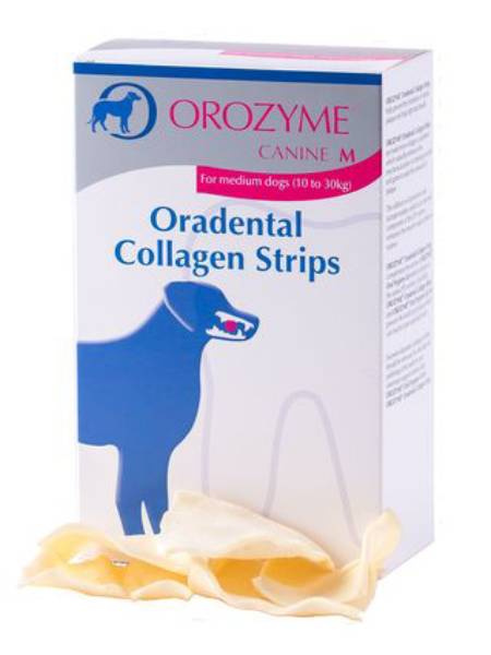 Orozyme Oradental Collagen Strips Kolagenowe Płatki Czyszczące Dla Psa M 141g