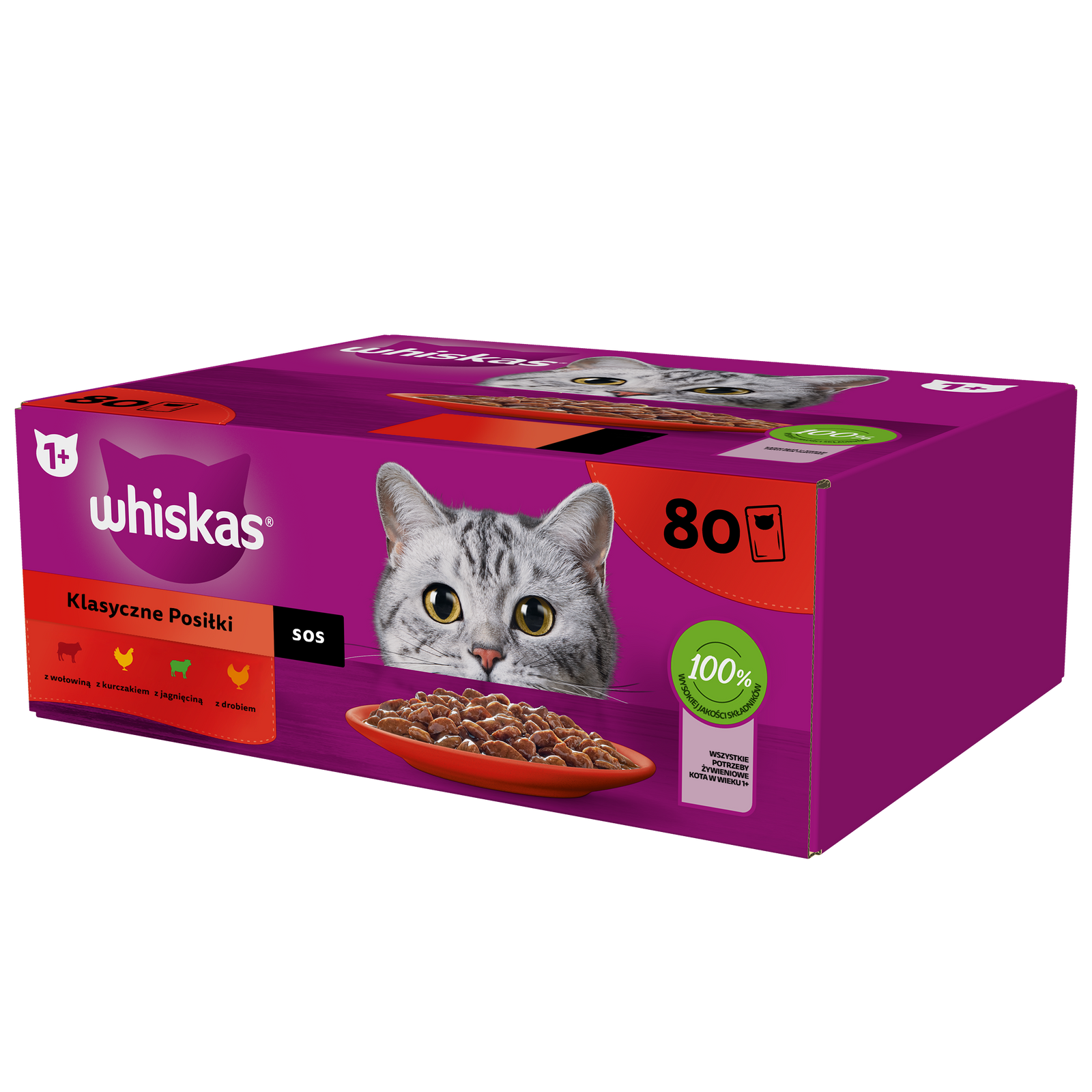 Whiskas Adult Saszetki Klasyczne Posiłki - Mokra Karma