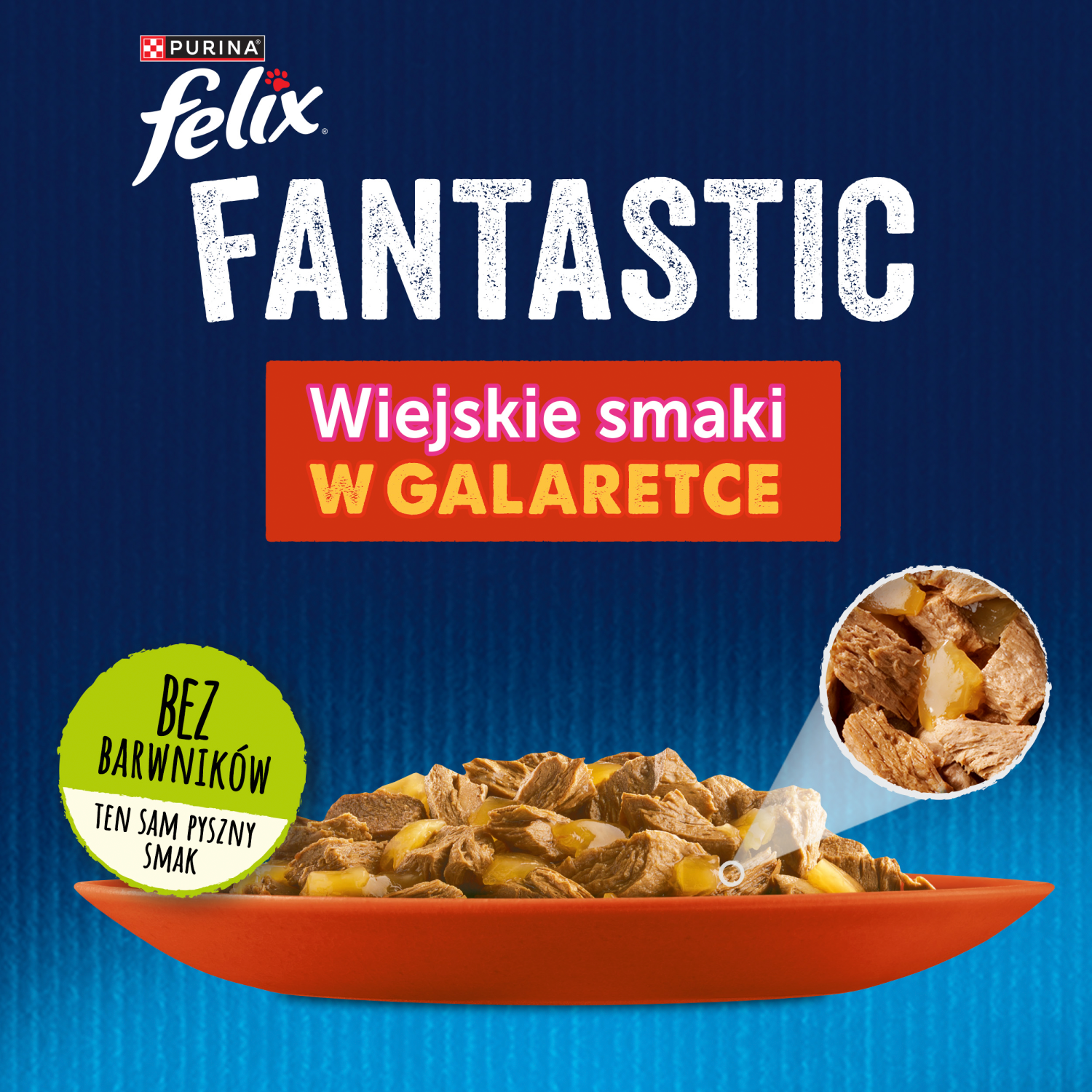 Felix Wiejskie Smaki W Galaretce Z Wołowina I Kurczakiem 4x85g