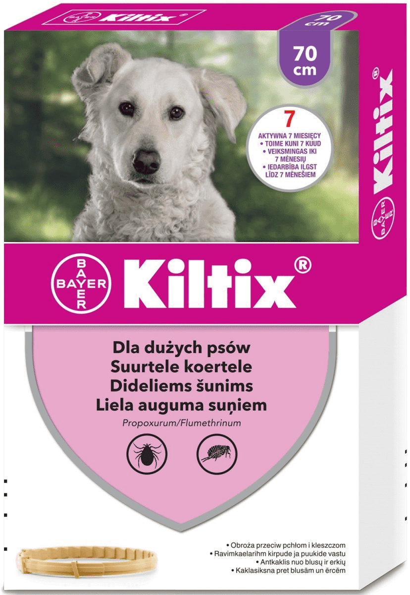 Bayer Kiltix Obroża Na Kleszcze I Pchły Dla Psa 70cm