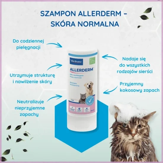 Virbac Allerderm Szampon Dla Psów I Kotów Do Skóry Normalnej 250ml