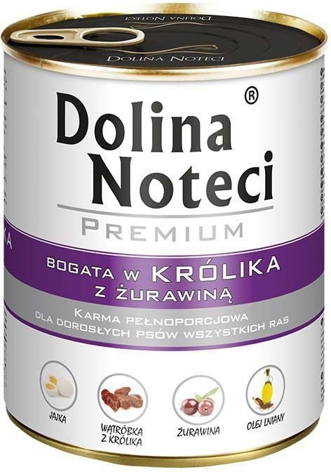 Dolina Noteci Premium Królik Z Żurawiną 800g