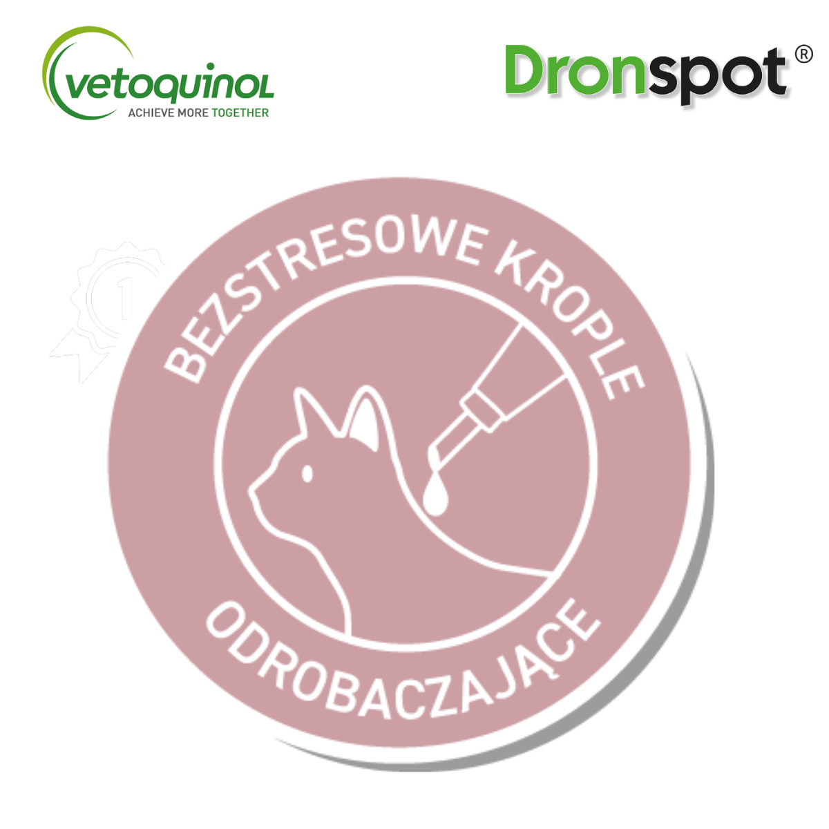 Vetoquinol Dronspot Roztwór Do Nakrapiania Dla Małych Kotów 0,5–2,5 Kg 30 Mg/7,5 Mg 2x0,35 ml