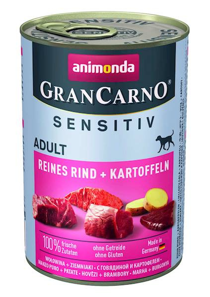 Animonda GranCarno Sensitiv Adult Dog Wołowina I Ziemniaki 400g
