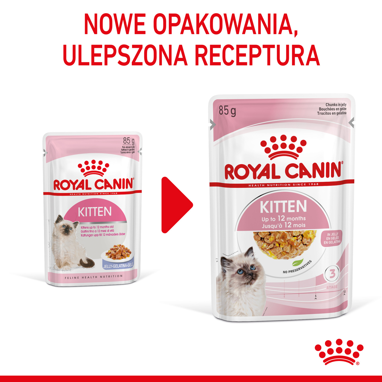 ROYAL CANIN Kitten Instinctive W Galaretce 12x85g