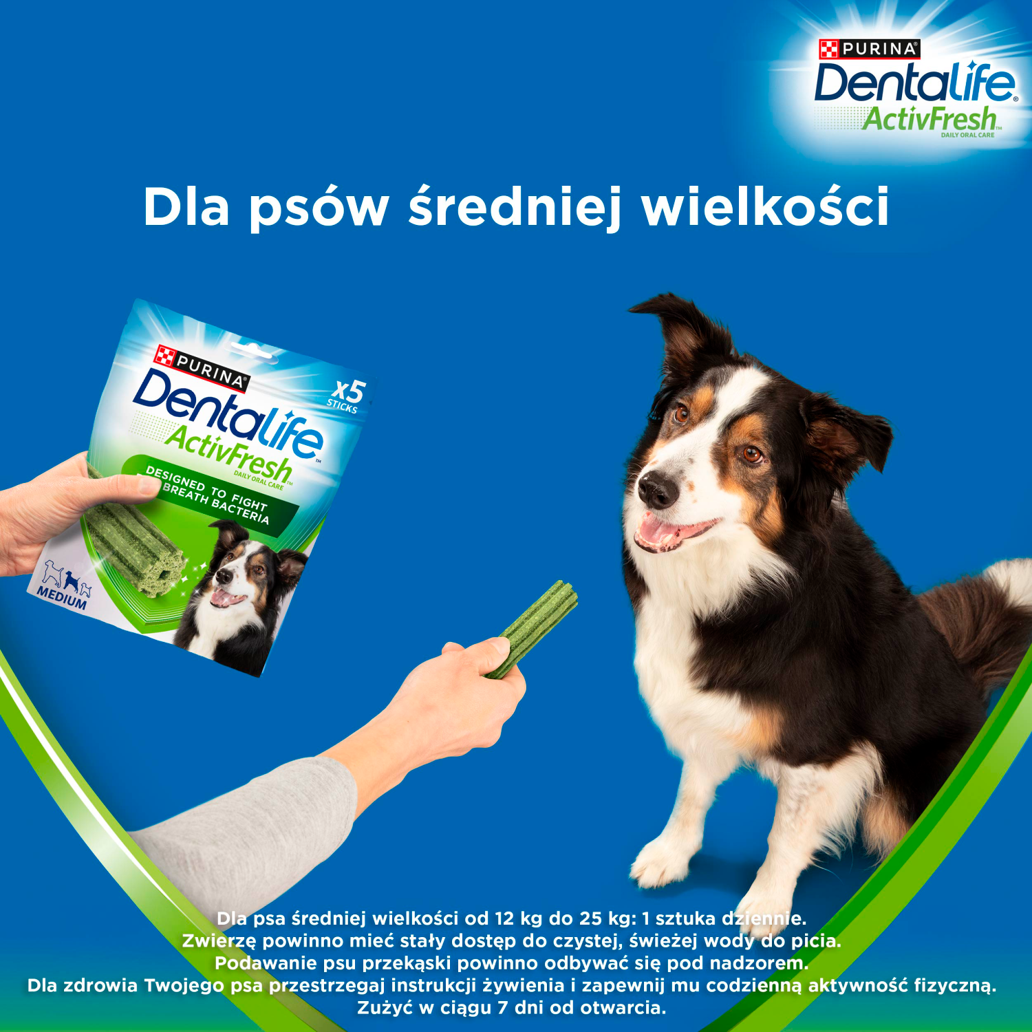 Purina Dentalife Activefresh Medium Przysmak Dla Psa 115g 5 Sztuk