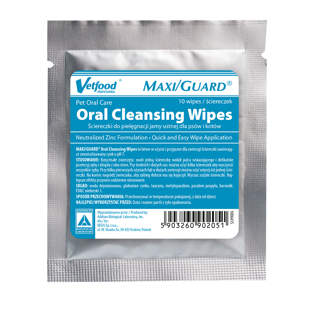 VETFOOD Maxi/Guard Oral Cleansing Wipes 10szt