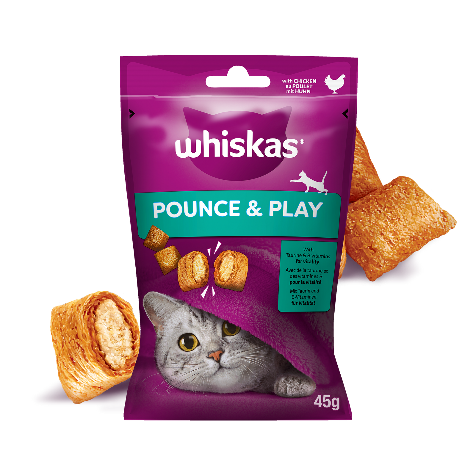 Whiskas Energia I Witalność Przysmak Dla Kota Z Kurczakiem 45g