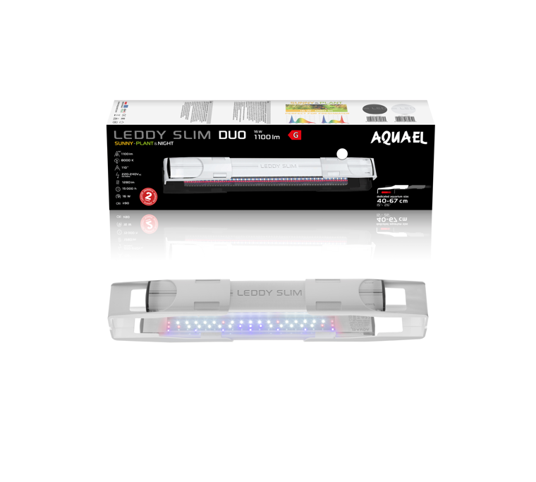 AQUAEL Leddy SlimDuo 16W Sunny Plant&Night Białe