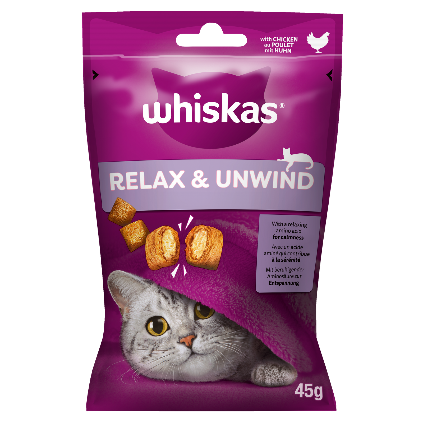 Whiskas Relaks i Odprężenie z kurczakiem 45g